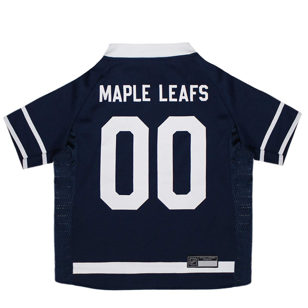 Photos - Dog Clothing Pets First NHL Toronto Maple Leafs Jersey for Dogs & Cats, X-Large. - Let Your Pet Be A Real NHL Fan! TOR-4006-XL
