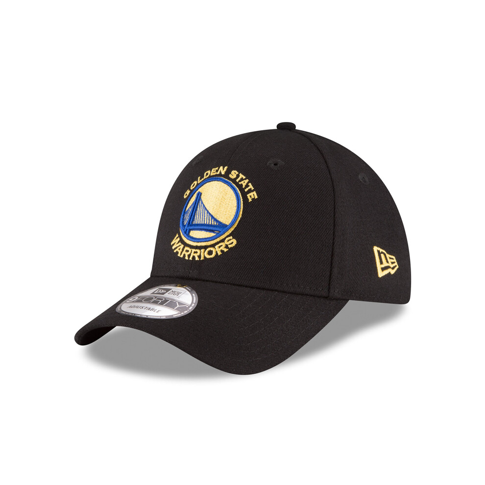 New Era mens NBA Golden State Warriors The League 9Forty Adjustable Cap, Black, One Size