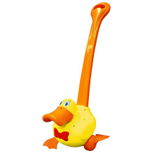 Waddles the Waddle Duck - Toddler spingi il giocattolo con suoni di cialde e giocattolo a piedi da azione per 1-3 anni ottimi per 1 anno che imparano