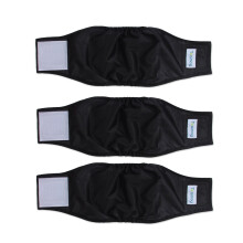 Teamoy 3-pack bleer til hanhunde Vaskbare hvalpemaveb?nd Superabsorberende og behagelige (S 10""""-13"""" talje sort)