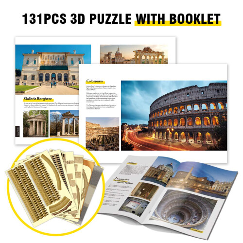 3D Παζλ για Ενήλικες και Παιδιά 8-10 ετών National Geographic Κολοσσαίο Ρώμης 2