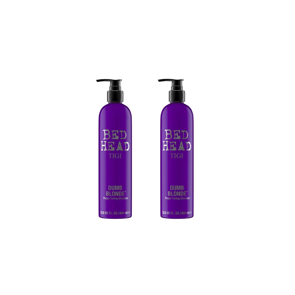 TIgI Bed Head Dumb Blonde Purple Toning Shampoo, 135 Ounce (Pack Of 2)