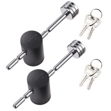CZC Auto Trailer Tongue Coupler Lock Justerbar slpvagnskopplingstift Lsnyckel, lika 2 Pack Dia 1/4 tum 3 tum Effektislngd Fit 1 tum till 3 tum