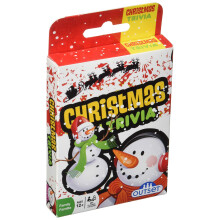 Outset Media Christmas Trivia Card Game - Travel Sized - for 2 or More Players Ages 12 and up