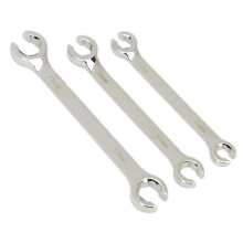 Sealey Ak600 Flare Nut Spanner Set 3Pc Metric