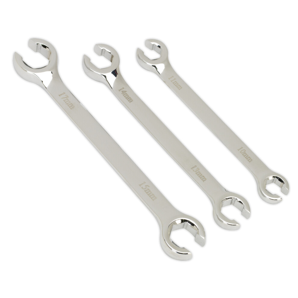 Sealey Ak600 Flare Nut Spanner Set 3Pc Metric