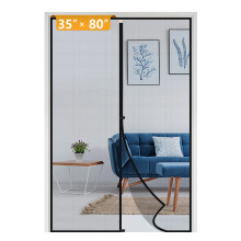 Yotache Magnetisch Hordeur Past op Deurmaat 35 x 80, Hormaat 37 x 81 Versterkt Glasvezel Netgordijn Eenvoudige Installatie voor Doorloopdeur