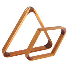 GSE Games & Sports Expert 2-Tone Solid Wood Billiard Triangle or Diamond Pool Ball Racks for 2-1/4"""" Pool Balls (Triangle & Diamond Rack)