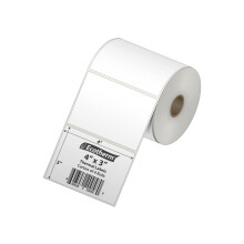 Ecotherm 4x3 thermische etiketten - 525 papieren stickers per rol - 4 rollen - geschikt voor Zebra LP2844 GC420 GK420 GX430 ZD220 ZD420 ZD500 ZD620 ZP