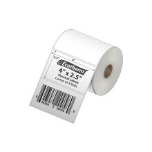 4"""" x 2,5"""" termiske etiketter | 4 ruller | 2400 Etiketter | passer til Zebra Munbyn Rollo Godex Arkscan iDPRT Offnova termiske etiketprintere og