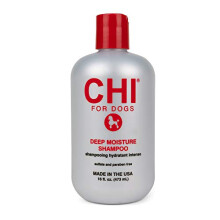 CHI per Cani Shampoo Idratante Profondo per Cani | Miglior Shampoo Idratante per Pelli Secche | Senza Solfati e Parabeni, pH Bilanciato per Cani, M