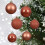 30 Orange Baubles Christmas Tree Decorations Spiced Pumpkin Hanging 1