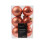 12 Spiced Pumpkin Orange Baubles Christmas Tree Decorations Tree 6cm 2