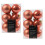 24 Spiced Pumpkin Orange Baubles Christmas Tree Decorations Tree 6cm 2