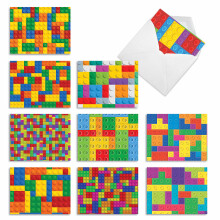 Det bsta kortfretaget 10 Kids Tack Not Cards Variety Pack w/kuvert (4 x 5,12 tum) - Primrfrger Bulk Gratitude Cards Boxed Set School Building