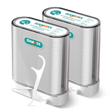 Dental floss plukker dispenser 2 kasseprofessionel makkel resistent flossere-176 t?ller liamoss superfine tandstikker sticks-unik forseglet opbev