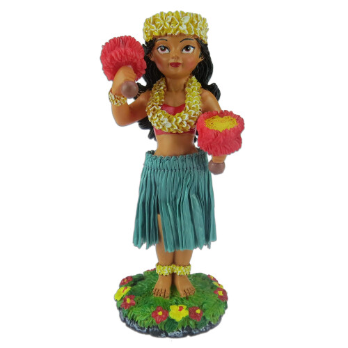 KC Hawaii Miniatur Halani Hula Mädchen Dashboard Puppe
