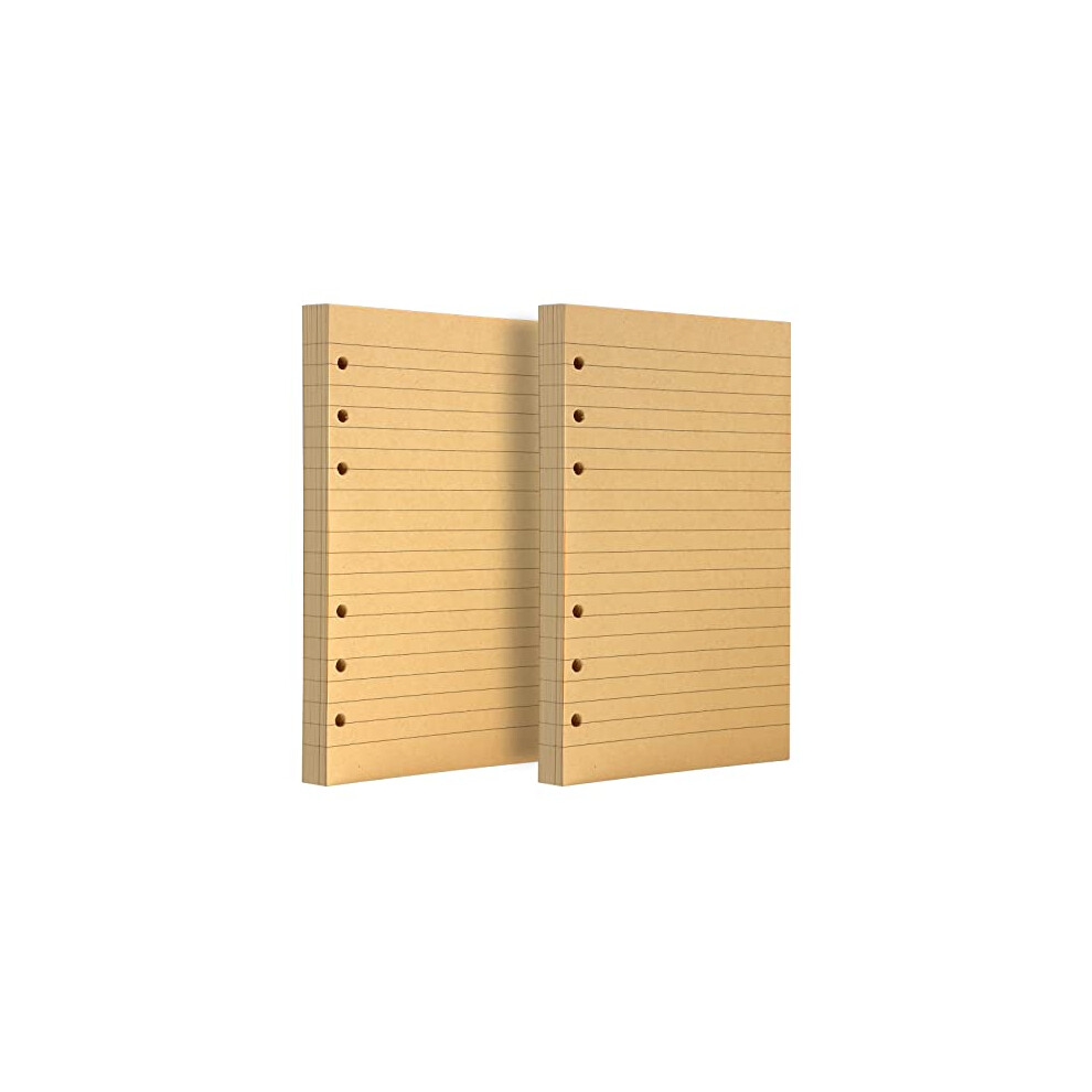 A6 Refill Paper, Purture A6 Loose Leaf Binder Paper, A6 Lined Notebook Paper, 6 Ring College Ruled Writing Paper, A6 Planner Inserts Paper Refill for-image-OPC-PFFRXG5-NEW