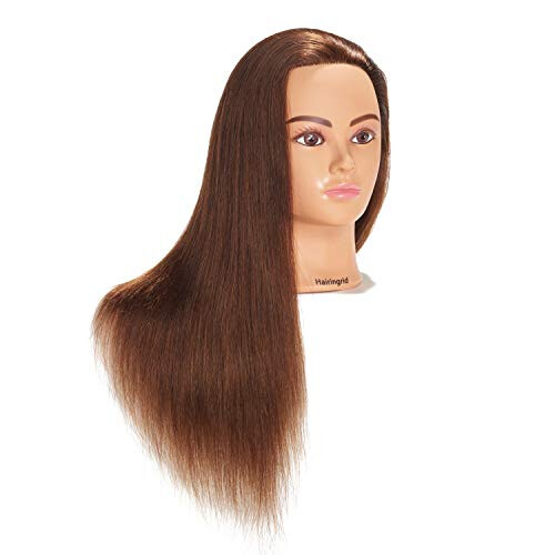 Hairingrid Κεφάλι Μανεκέν 24"-26" 100% Ανθρώπινα Μαλλιά για Εκπαίδευση 1
