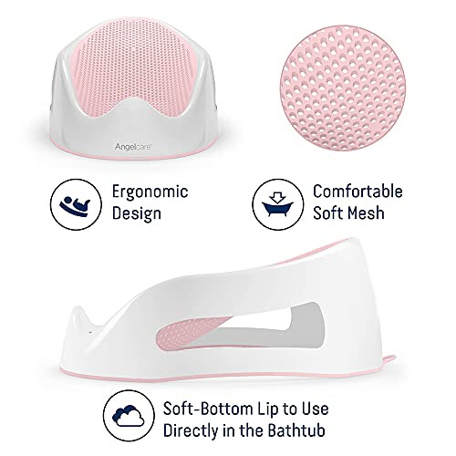Angelcare Baby Bath Support, Pink 1