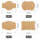 SallyFashion 200 Etiquetas de Papel Kraft 3x2 Polegadas para Presentes e Garrafas 3