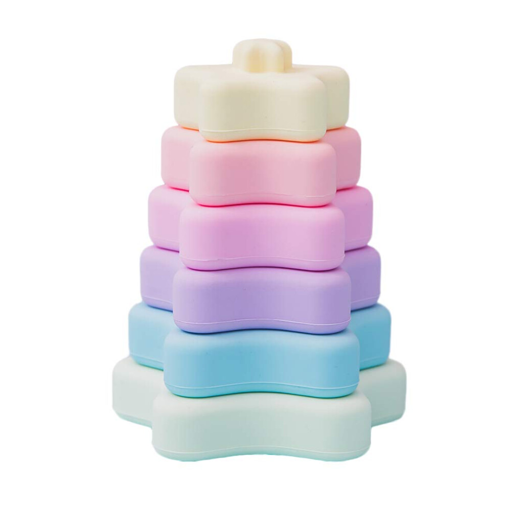 Photos - Other Kids Offers Promise Babe Stacking Toys,Silicone Stacking Rings Teething Toy with Star Shape,Soft Building Blocks,Montessori Early Educat