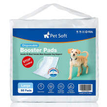 Bl?de hundebleer til k?ledyr - Engangsble-puder til hunde til han- og hunhunde passer til de fleste hundevikler og maveb?nd opgraderet (bl? L-50c