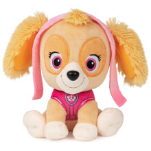 GUND PAW Patrol Skye en uniforme de piloto aviador, juguete de peluche de 6"