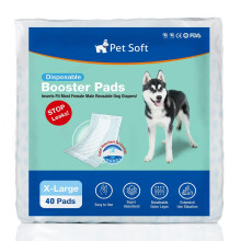 Bl?de hundebleer til k?ledyr - Engangsble-puder til hunde til han- og hunhunde passer til de fleste hundevikler og maveb?nd opgraderet (bl? XL-40