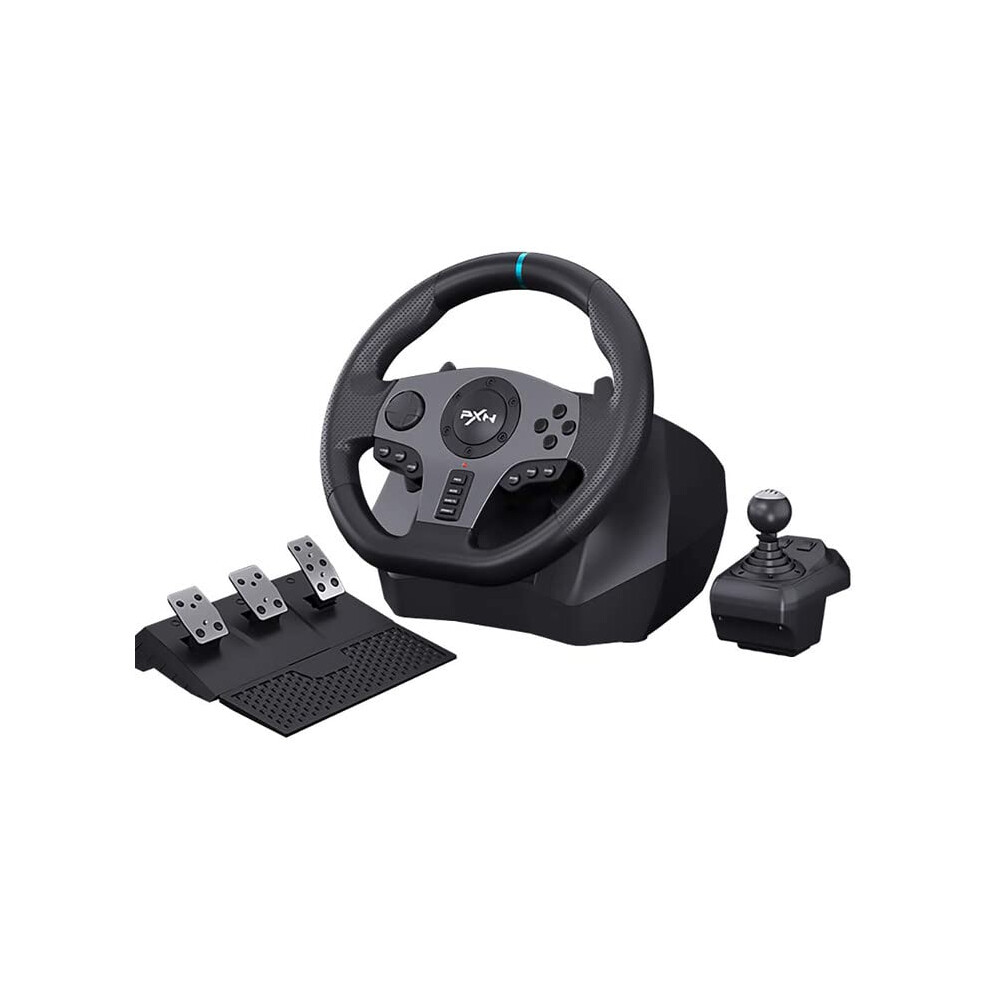 PXN Racing Wheel Steering Wheel - V9 Driving Wheel 270A 900A Degree Vibration gaming Steering Wheel with Shifter and Pedal for PS4,Pc,Xbox One,Xbox S