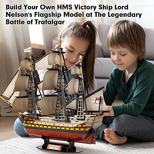 CubicFun 3D Παζλ HMS Victory Σκάφος Μοντέλο για Ενήλικες και Εφήβους, 189 Τεμάχια, T4019h 2