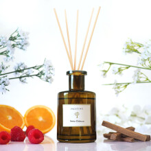 PRISTINE Swiss Chteau/Inspirerad av Hilton Reed Diffuser - Hem & badrum | Fresh Cut Rose Tangerine Cederwood Oil Reed Diffuser Set | Olje- och va