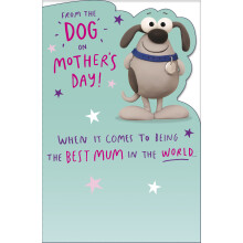 From The Dog Mum's Best Friend Best Mum Funny Mother's Day Greeting Card