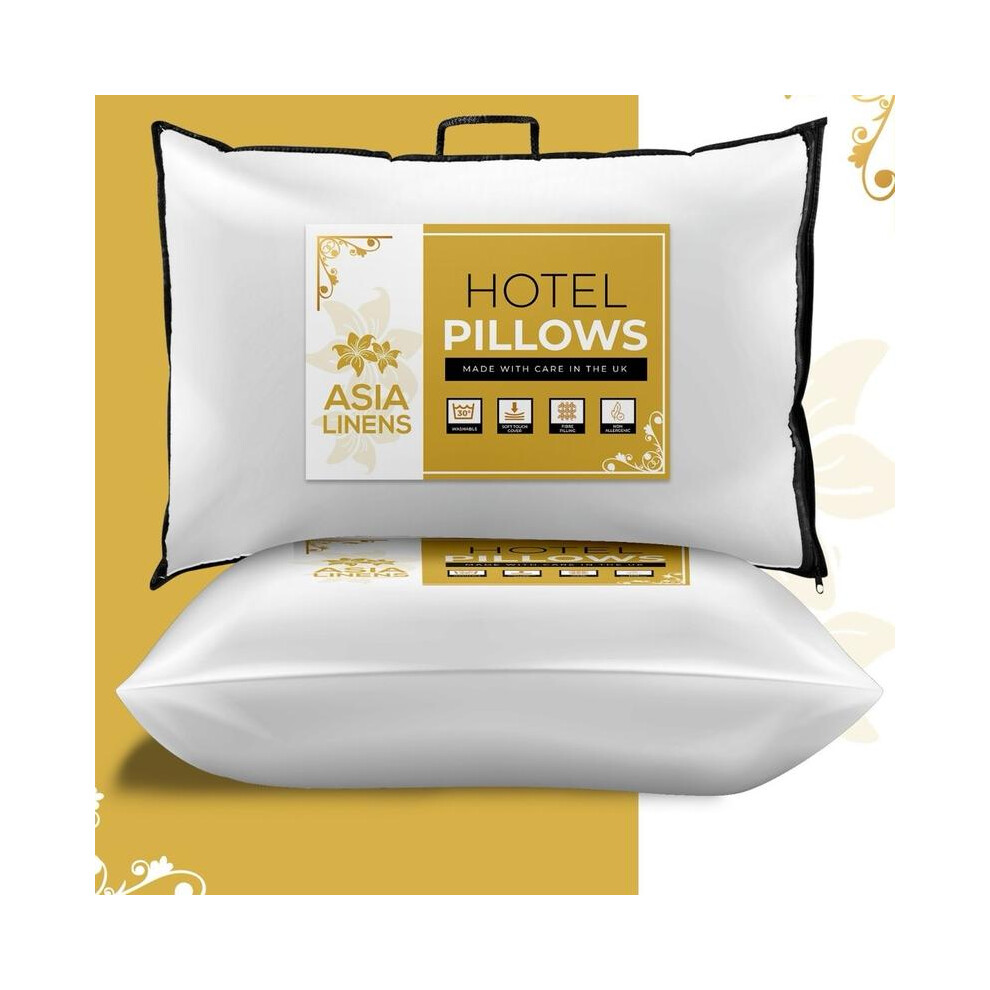 (2 PACK) Hotel Quality Pillows | 2 Pack, 4 Pack, 6 Pack, 8 Pack, 10 Pack | Extra Filled Luxury Pillows