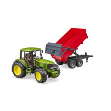 Bruder - John Deere 6920 mit WannenkippanhĂnger (rot)
