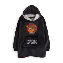 Five Nights At Freddy's Blanket Hoodie (Boys Black)