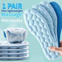 (thin, 43-44(270mm)) Ultra Comfort 4D Massage Shoe Insoles Say Goodbye to Foot Pain