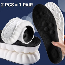 (black upgrade, 45-46(280mm)) Ultra Comfort 4D Massage Shoe Insoles Say Goodbye to Foot Pain