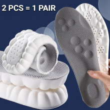 (grey upgrade, 39-40(250mm)) Ultra Comfort 4D Massage Shoe Insoles Say Goodbye to Foot Pain
