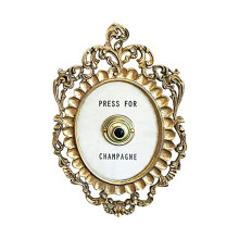Vintage Hotel Decorative Door Bell Doorbell Chime Push Button Vintage Decorative Champagne Theme Door Bell