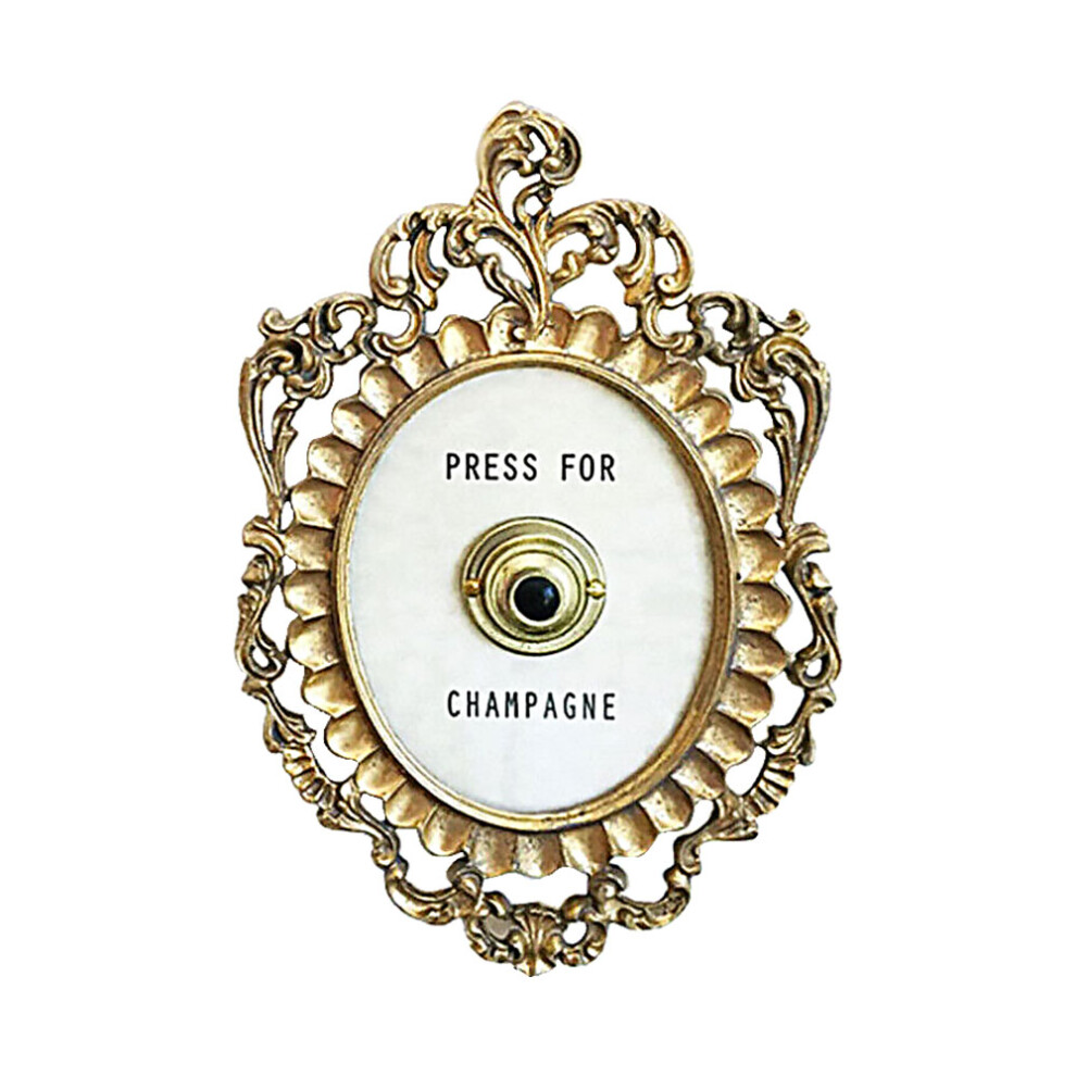 Vintage Hotel Decorative Door Bell Doorbell Chime Push Button Vintage Decorative Champagne Theme Door Bell