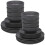 URBN-CHEF (24Pc Black) Coloured Stone Ceramic Dinnerware Crockery Plates Bowls Dining Set 1