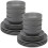 URBN-CHEF (24Pc Grey) Coloured Stone Ceramic Dinnerware Crockery Plates Bowls Dining Set 1