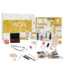 (01) 24 Days Beauty Advent Calendar Makeup Set 24pcs Christmas Countdown Calendar Make up Calendar Lipstick Eye Shadow Cosmetic