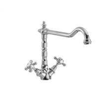 Traditional French Classic Mono Sink Mixer Tap - Chrome