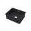 Balterley Fireclay Single Bowl Square Undermount Kitchen Sink with Overflow, 548mm - Soft Black 1