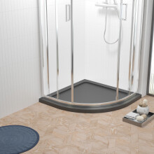 760mm Premium Quadrant Shower Tray - Slate Grey