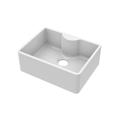 Balterley 595mm - Single Bowl Butler Kitchen Sink - with Tap Ledge