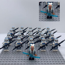 (Star Wars-D) 21PCS Star Wars 501st Clone Troopers Rex Minifigures Kids Toy Set Fit Lego (Excludes base)