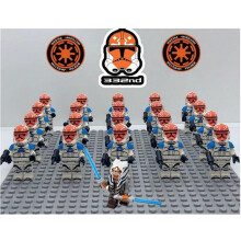 (Star Wars-F) 21PCS Star Wars 501st Clone Troopers Rex Minifigures Kids Toy Set Fit Lego (Excludes base)